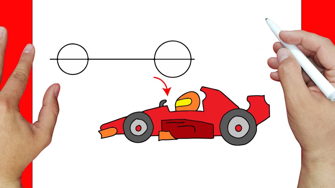 COMO DIBUJAR UN CARRO DE FORMULA 1 | Dibujos fáciles - YouTube