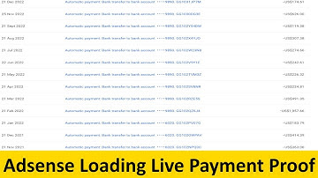 Adsense Loading Live Payment Proof || Public Review | Adsense Safe Method