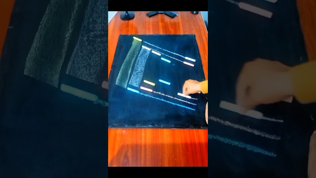 Just Chalk & Allah's Name ❤️✨ | Mesmerizing Islamic Calligraphy #Shorts