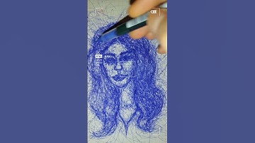 Scribbling portrait #art #artwork #arte #arts #drawingtutorial #drawings #drawingvideo