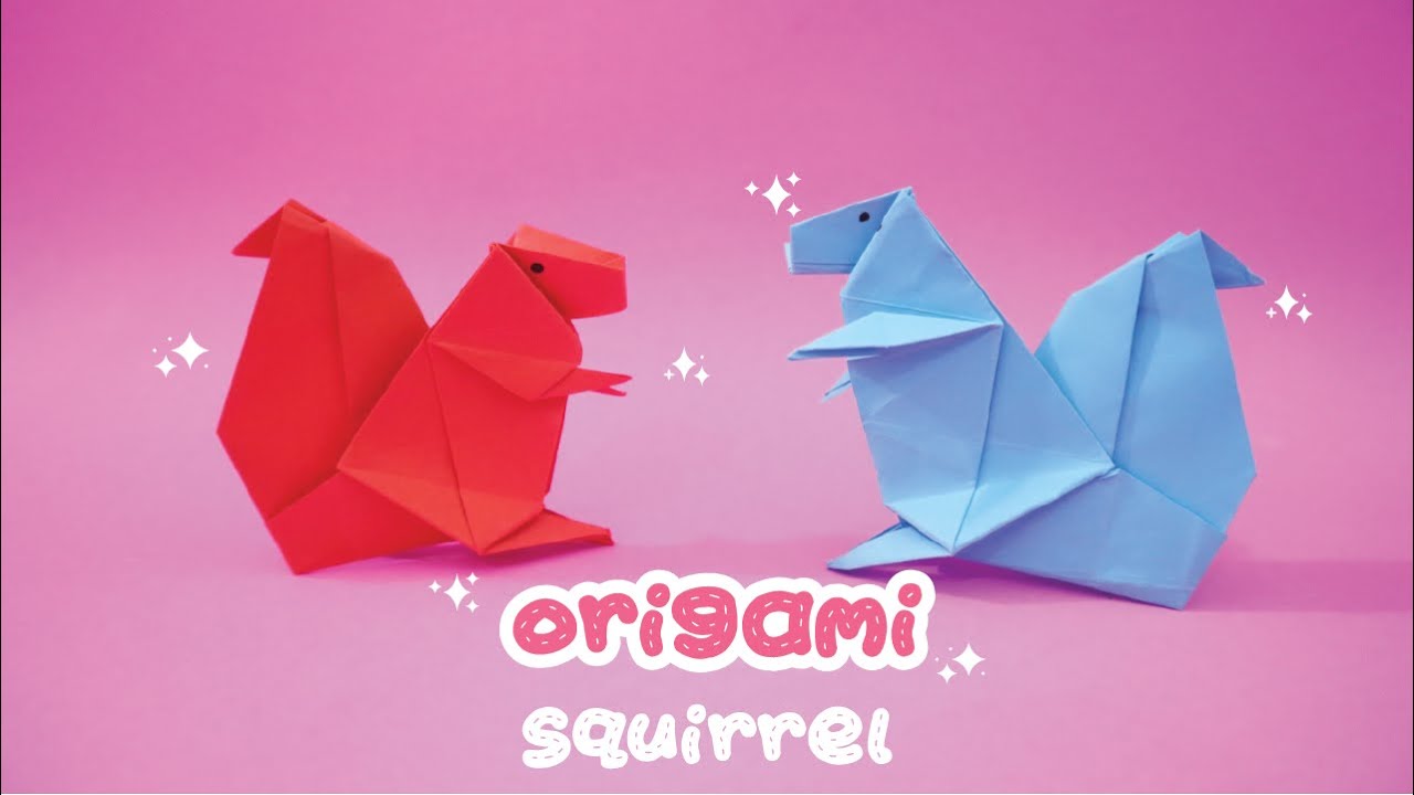 Origami Squirrel step by step easy instructions YouTube