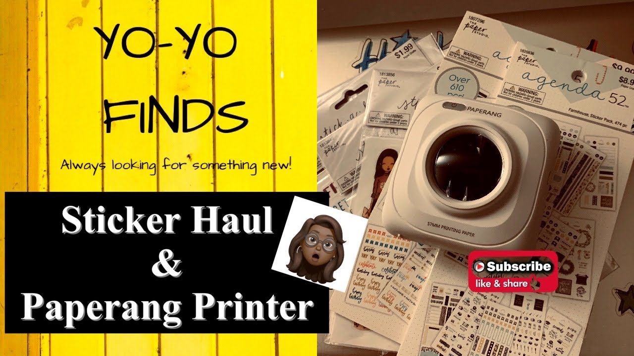 HOBBY LOBBY AGENDA 52 STICKER HAUL & PAPERANG PRINTER YouTube