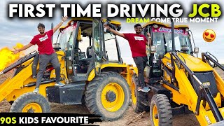 FIRST TIME DRIVING A JCB  SEMMA EXPERIENCE ..ITS A MONSTER‼‼