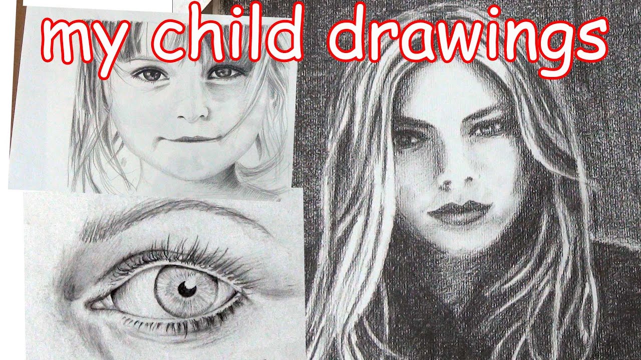 ⁣My Childhood Drawings / how I painted as a child