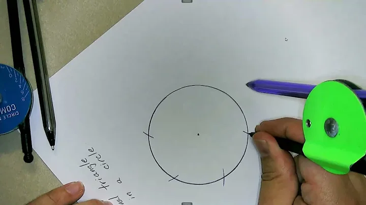 Constructions   An Equilateral Triangle Inscribed in a Circle