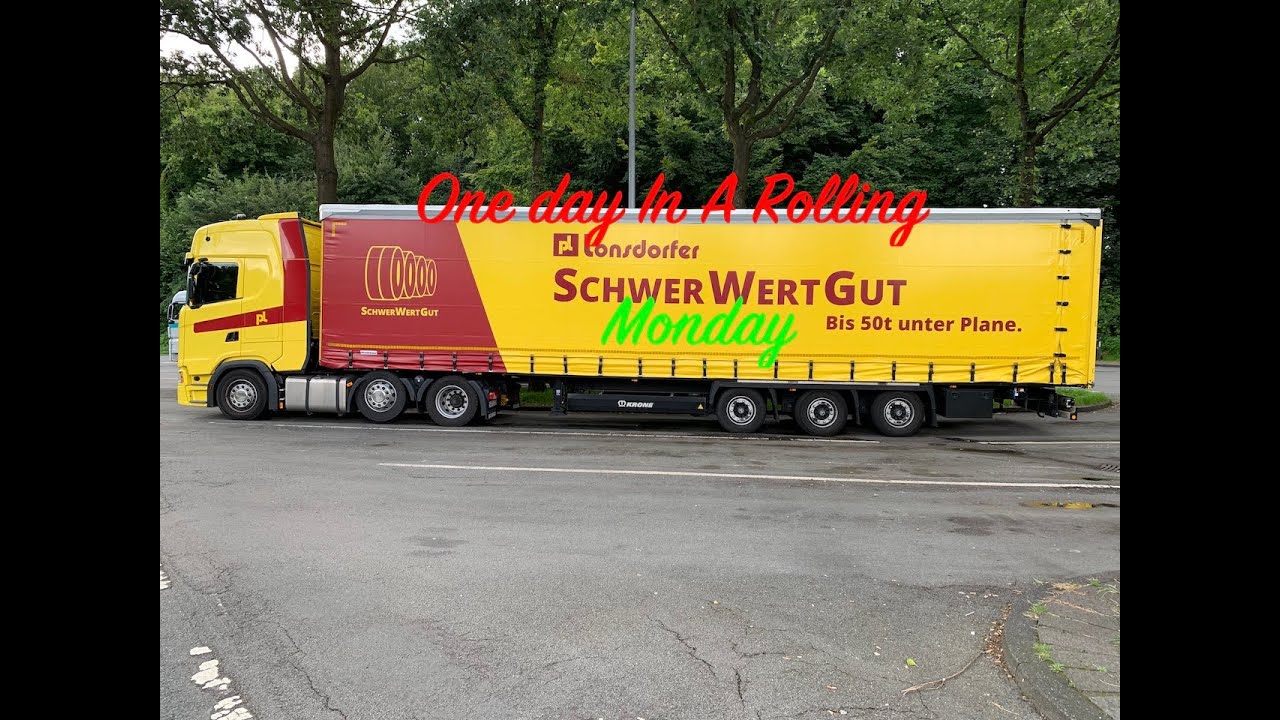 День дальнобойщика на работе в Германии 