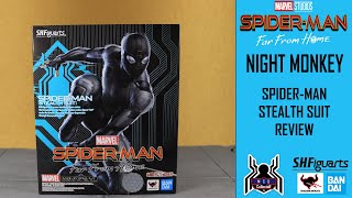 Tamashii Nations SH Figuarts SHF Spider-Man Far From Home STEALTH SUIT NIGHT MONKEY Review
