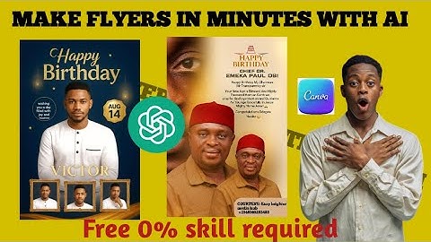 How to Create Stunning Birthday Flyers with ChatGPT | Step-by-Step AI Design Tutorial