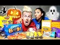 AMERICAN HALLOWEEN CANDY MUKBANG! (SKITTLES, OREOS, & MORE)