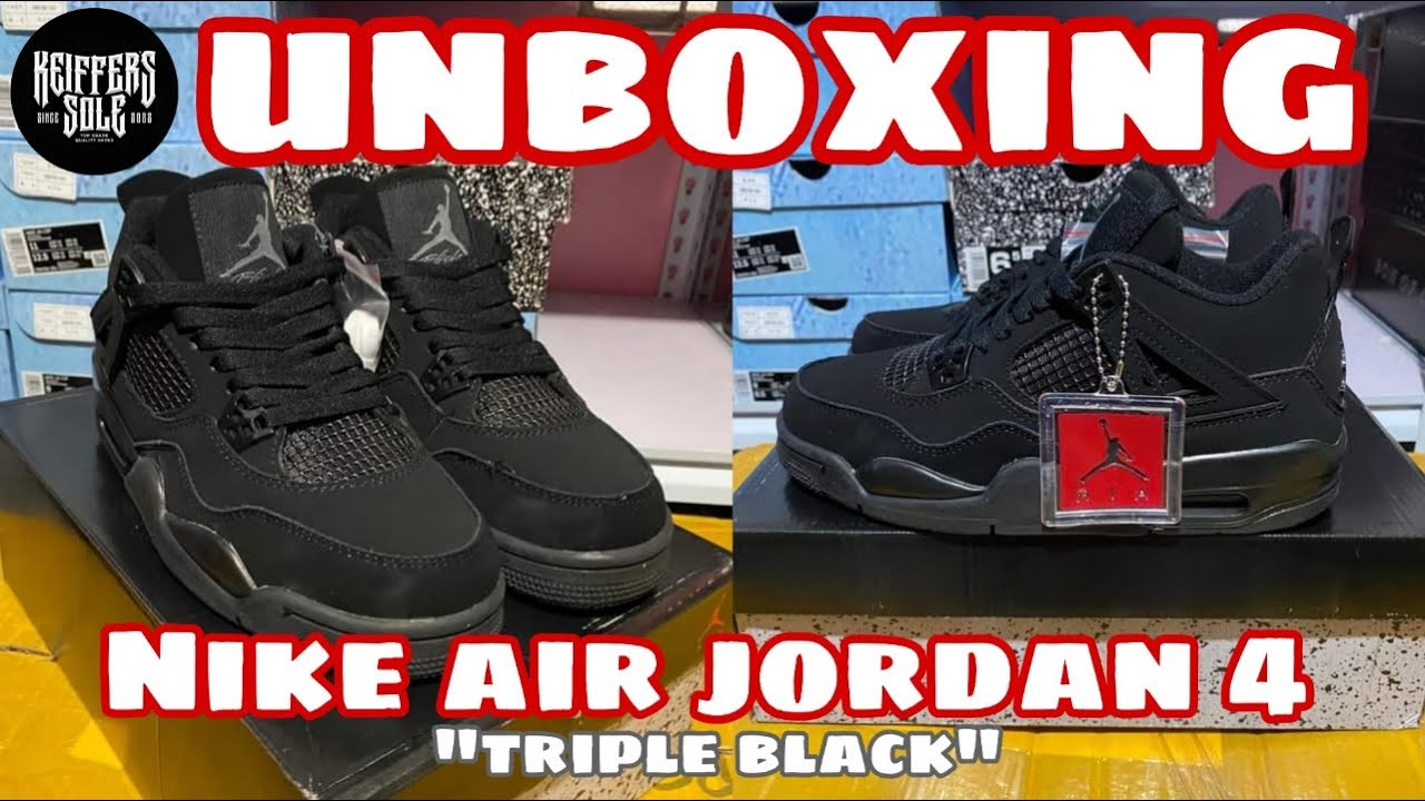 Nike Air Jordan 4 Black Cat Unboxing