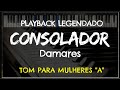 🎤 Consolador (PLAYBACK LEGENDADO no Piano – TOM FEMININO “A”) Damares, by Niel Nascimento