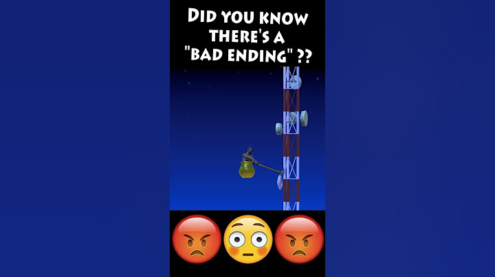 Getting Over It Bad Ending