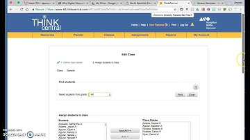 Adding Students to Think Central