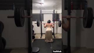 Cute Girl Weight Lifting Aramabh Hai Prachand