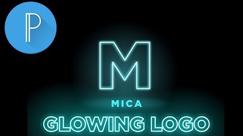 Letter M Glowing Logo|Pixellabtutorial|NeonColor|Mica Ella Licup