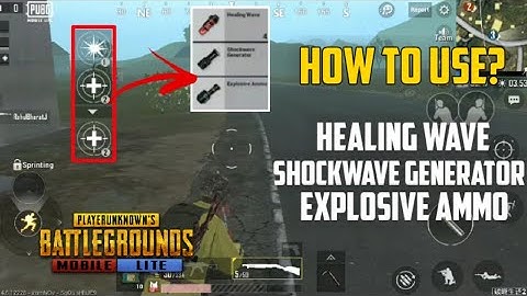 PUBG Mobile Lite - How to Use? - Healing Wave, Shockwave Generator, Explosive Ammo in Zombie Mode