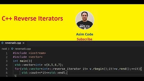 C++ Reverse Iterators