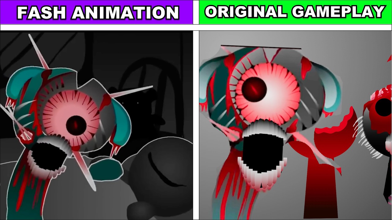 Incredibox Sprunki – Phase 8 to Phase 2 (Full Comparison: Fash Animation vs Original)