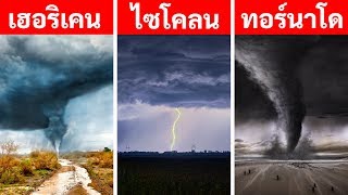 เฮอริเคน ทอร์นาโด และ ไซโคลน แตกต่างกันอย่างไร?