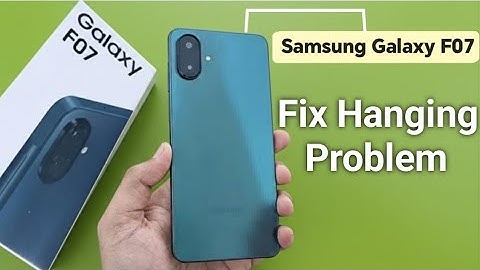 Samsung Galaxy F07: Hoe het hangprobleem op te lossen
