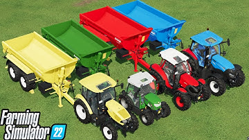 SMALL TRACTORS OF COLORS! TRANSPORT WHEAT WITH FOLLOW ME MODE! Farming Simulator 22