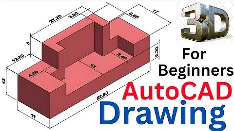 AutoCAD 3D Isometric Drawing TutorialIAutoCAD 3D Modeling Guide for Beginners#autocad #autocad3d 