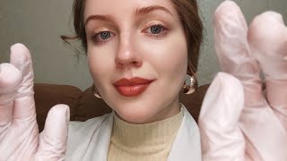 АСМР Детальный Осмотр Лица в Перчатках • ASMR Detailed Face Exam with Gloves