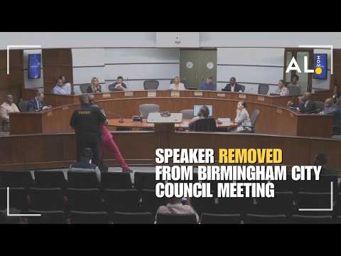 Speaker removed from Birmingham City Council meeting