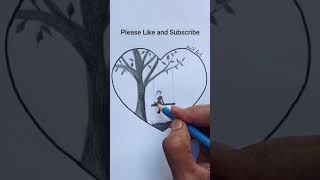 How to draw missing someone scenery Drawing