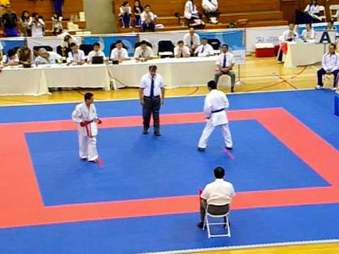 TWG 2009 in Taiwan Karate MEN, KUMITE -60KG COL - RENDON LLANOS Andres Felipe vs TPE(TAIWAN) - HSIA Wen-Haung