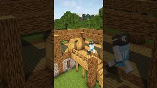HOW to build survival house in Minecraft🏡#shorts