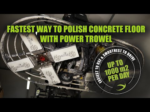 How to polish concrete floor with power trowel
