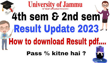 Ug 4th & 2nd sem Result Update 2023 | New Update of Jammu University | Regular + Private Candidates