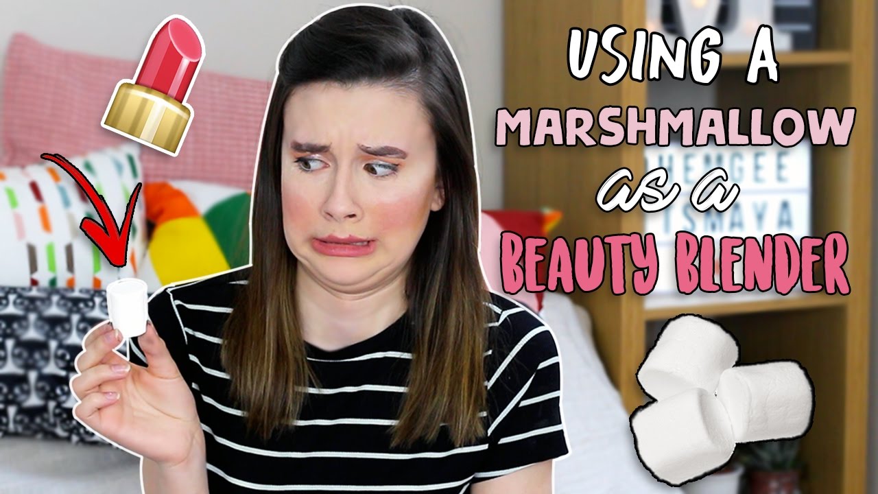 Full Face of Makeup Using Only a MARSHMALLOW? ♡ YouTube