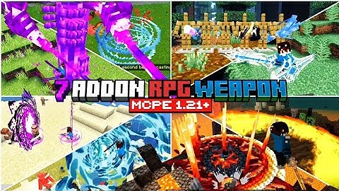 Minecraft Best RpG Addon for pe 1.21+ || Magic Weapon