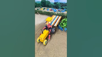 diy mini tractor construction bridge making science project Video  | #shorts  #minitractor