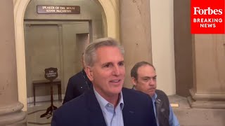JUST IN: Kevin McCarthy Asked Point Blank: 'Will You Endorse Jordan' For Speaker?
