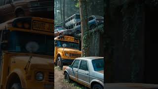 Abandoned School Bus Found in the Jungle – What’s On Top Will Shock You!