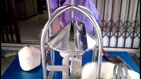 máy gọt vỏ dừa tươi tự động- máy lột vỏ dừa- máy bóc vỏ dừa nhanh