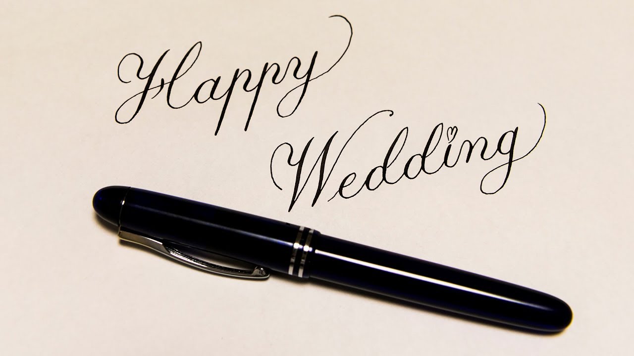 Wedding Message Calligraphy Youtube