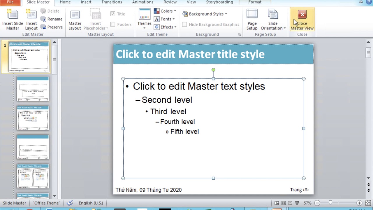 Bài 8 - Cách sử dụng Slide Master đầy đủ nhất trong PowerPoint