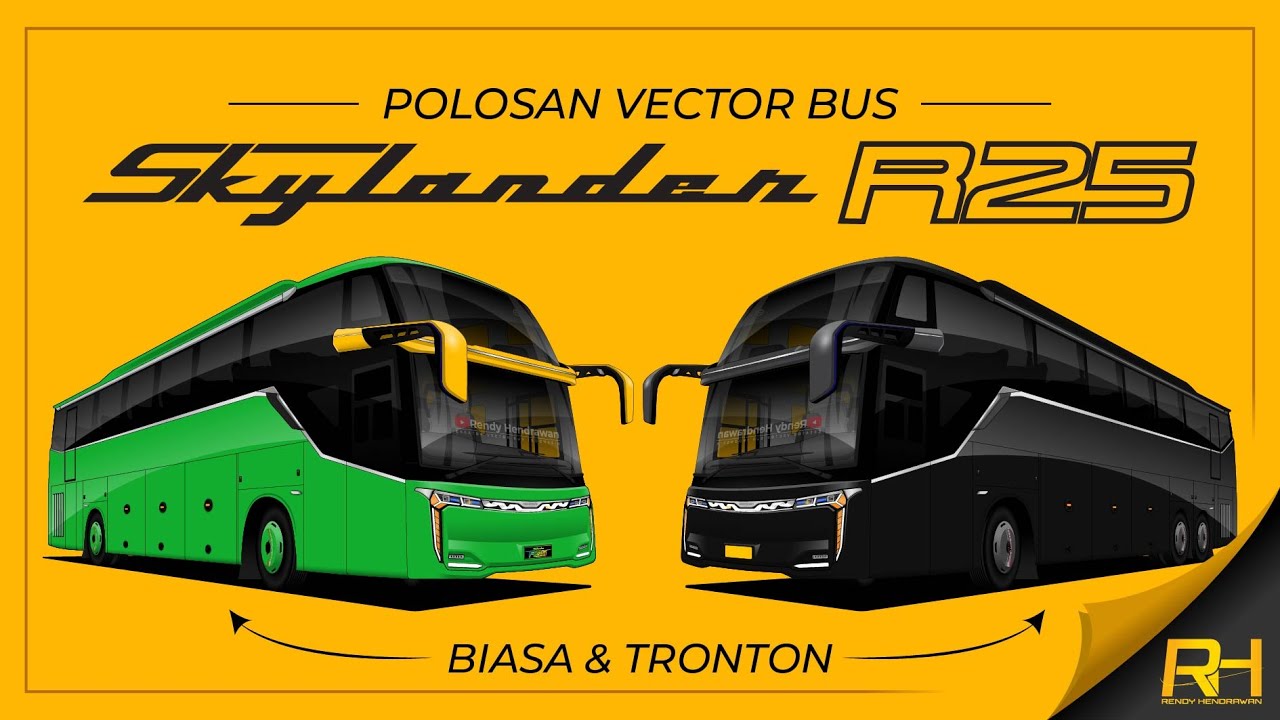 Share versi Biasa dan Tronton!!! Polosan Vector Bus Skylander R25 ...