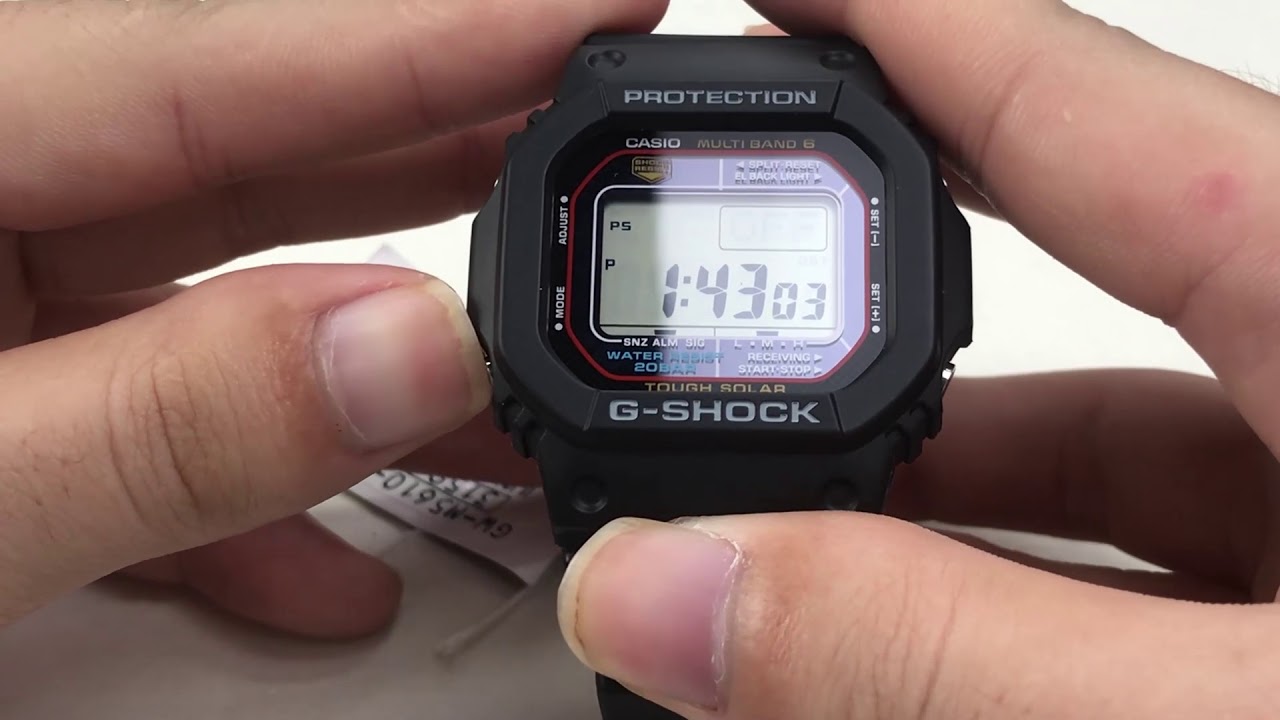 3259 How to set the Time On Casio GSHOCK Fashion Watch