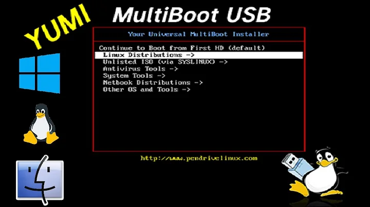 Multiple OS in one bootable USB