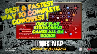 FASTEST WAY TO BEAT ALL CONQUEST MAPS IN MLB THE SHOW 24 DIAMOND DYNASTY! BEST CONQUEST METHOD