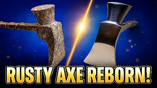 Rusty Axe Transformation | From Corrosion to Shine!