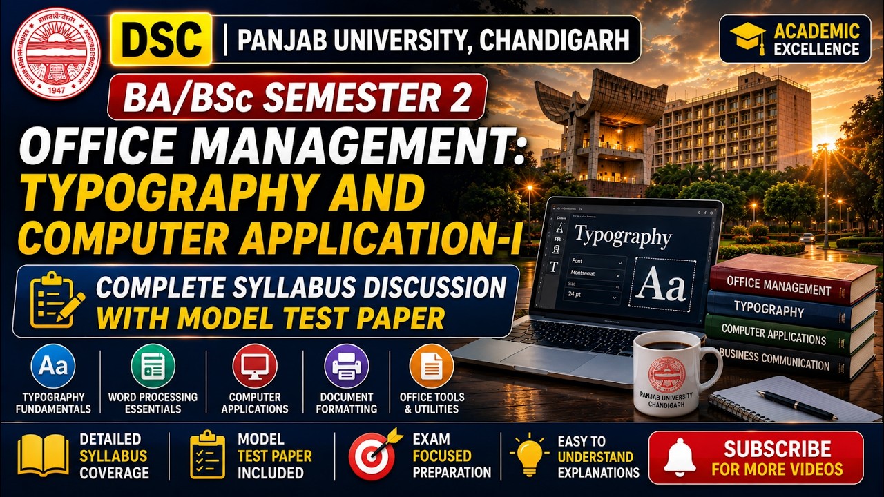 Compsci Ba Typography and Computer Application | BA Sem 2 Office Management ...