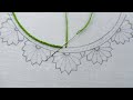 Super easy creative neckline hand embroidery design for kurti or blause for all hand embroidery love