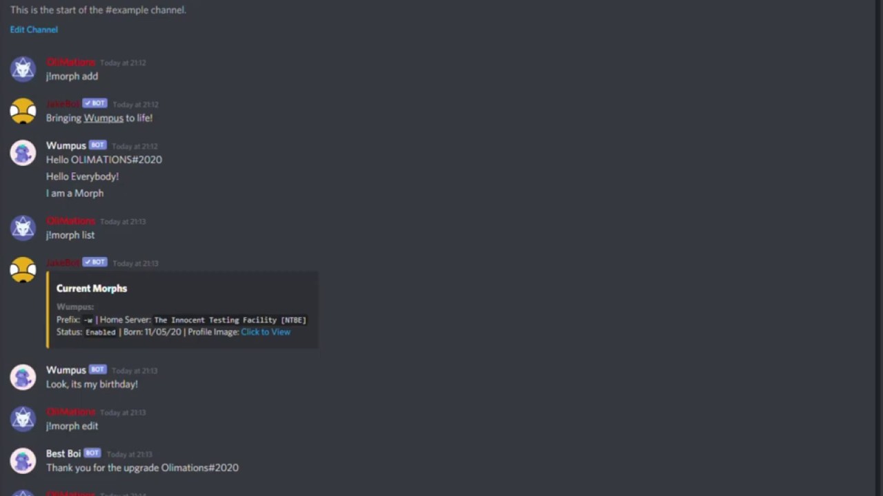 Showcase of JakeBot's Morph Function - YouTube