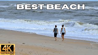 Hot Day in Barcelona Beach - Spain ☀️🏖️ Amazing Somorrostro Beach Walk | 4K | Spain Walk